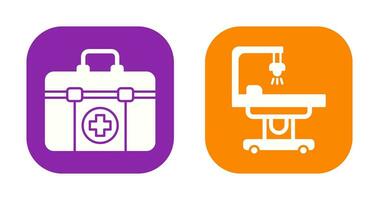 First Aid Kit and operating Room Icon vector