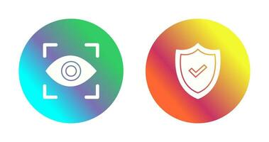Eye Scan and security Icon vector