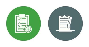 Medical Examination List and Check Up List Icon vector