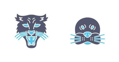 Puma and seal Icon vector