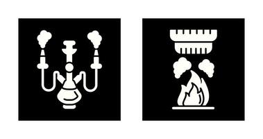 Shisha and Smoke Detector Icon vector