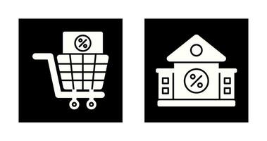 Shopping Tax and estate Icon vector