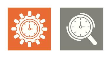 Direction and Magnifier Icon vector