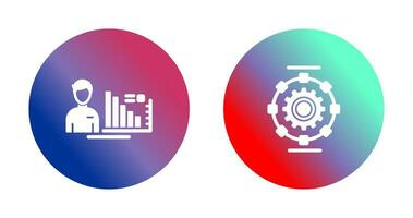 Consulting and Automated  Icon vector