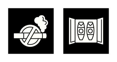 Cigar Box and No Tobacco Icon vector