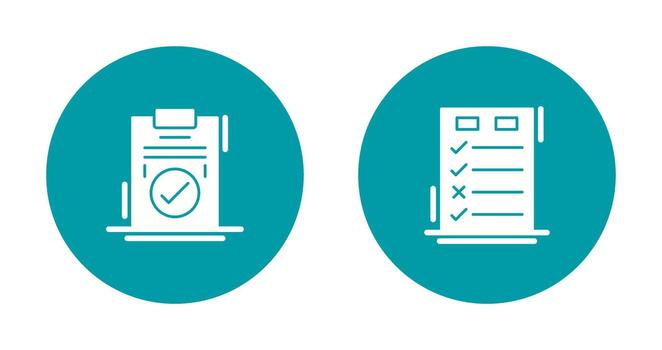 Today to Done Check List and Checkmark Icon vector