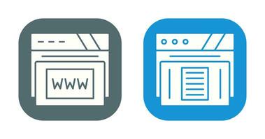 Www and Paper Icon vector