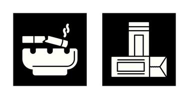 Broken Cigarette and Chewing Gum Icon vector