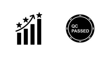 Reputation Management and QC Passed Icon vector