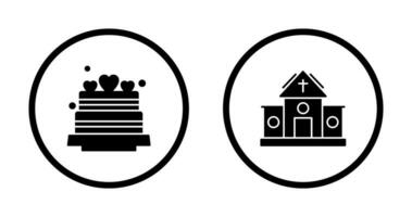 Wedding and Church Icon vector