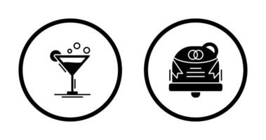 Coktail and Wedding Icon vector