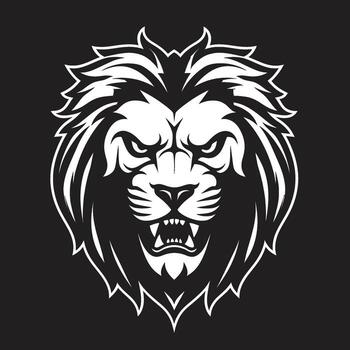 orgulloso majestad el elegante soberano de león icono en vector real dominio el merodeando gracia