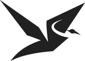 Majestic Resonance Seagull Icon in Vector Silent Intrigue Black Logo Icon in Seagull