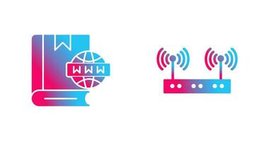 Website and Wireless Icon vector