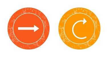 right arrow and reload Icon vector