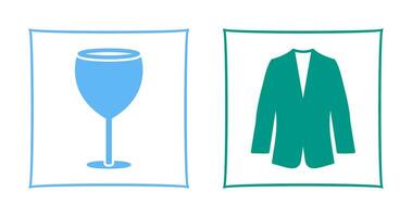 Alcohol and Suit Icon vector