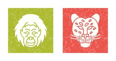 Orangutan and dangerous Icon vector