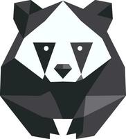 Ferocious Bear Symbol Bear Face Design vector