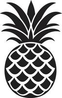 minimalista piña Insignia elegante piña simbolismo vector