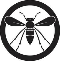 mosquito silueta diseño moderno mosquito icono vector