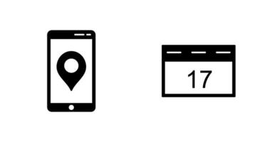 Gps Service and Event Management Icon vector