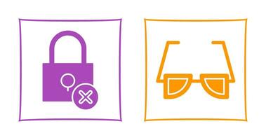 Insecure and Sunglasses Icon vector