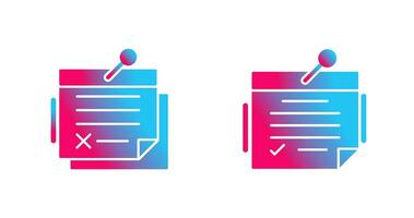 Note and Note Icon vector