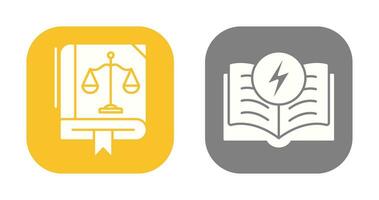 Law and Electricity Icon vector