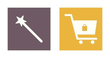 magic and shopping  Icon vector