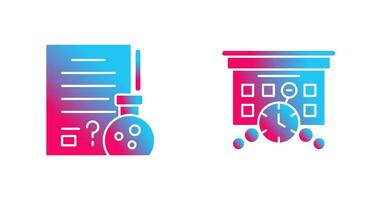 Hypothsis and Deadline Icon vector