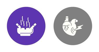 Heart Attack and hashtray Icon vector