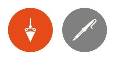 Plumb Bob and Soldering Icon vector