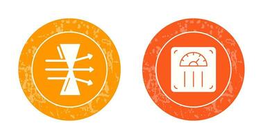 Dispersion and Weight Scale Icon vector