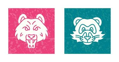 Bear and Ferret Icon vector