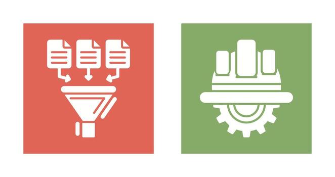 Data Collection and Engineering Icon vector