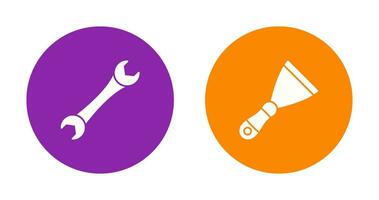 Spanner and Spatula Icon vector