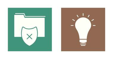 vulnerable folders and innovatives idea Icon vector
