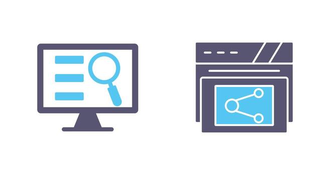 Monitor Screen and Share Icon vector