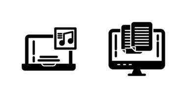 Music and Paste Icon vector