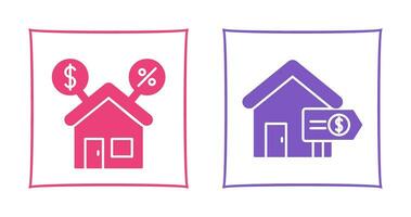 Mortgage and Sale Icon vector