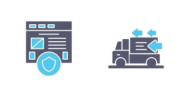 Secure and Order Return Icon vector