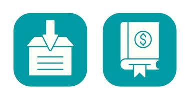 Finance and Archive Icon vector