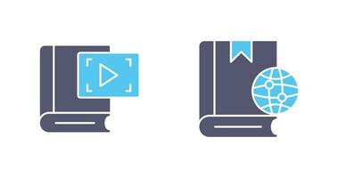 Video Recorder and Globel Icon vector