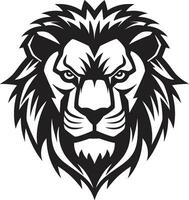 Elegant Ferocity The Black Lion Icon Excellence Majestic Hunter A Vector Lion Logo Design