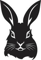 pulcro Conejo simbólico cresta pulcro negro mapache emblema vector