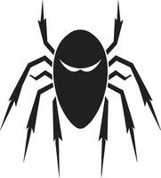 Sleek and Stylish Black Aphid Icon in Vector Artistic Precision Black Aphid Symbol in Vector