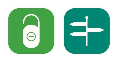 do not disturb and directions  Icon vector