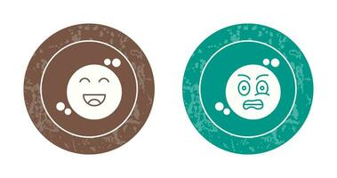 Happiness and Grimacing Icon vector