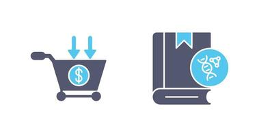 Commerce and Dna Icon vector