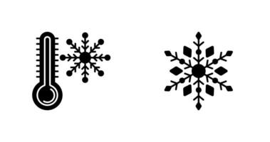 Snow Flake and Cold Icon vector